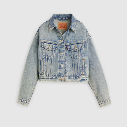 크롭 '90s 트러커 자켓