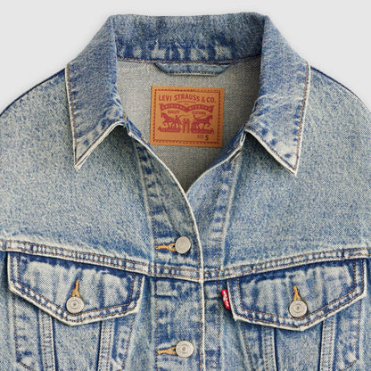 크롭 '90s 트러커 자켓