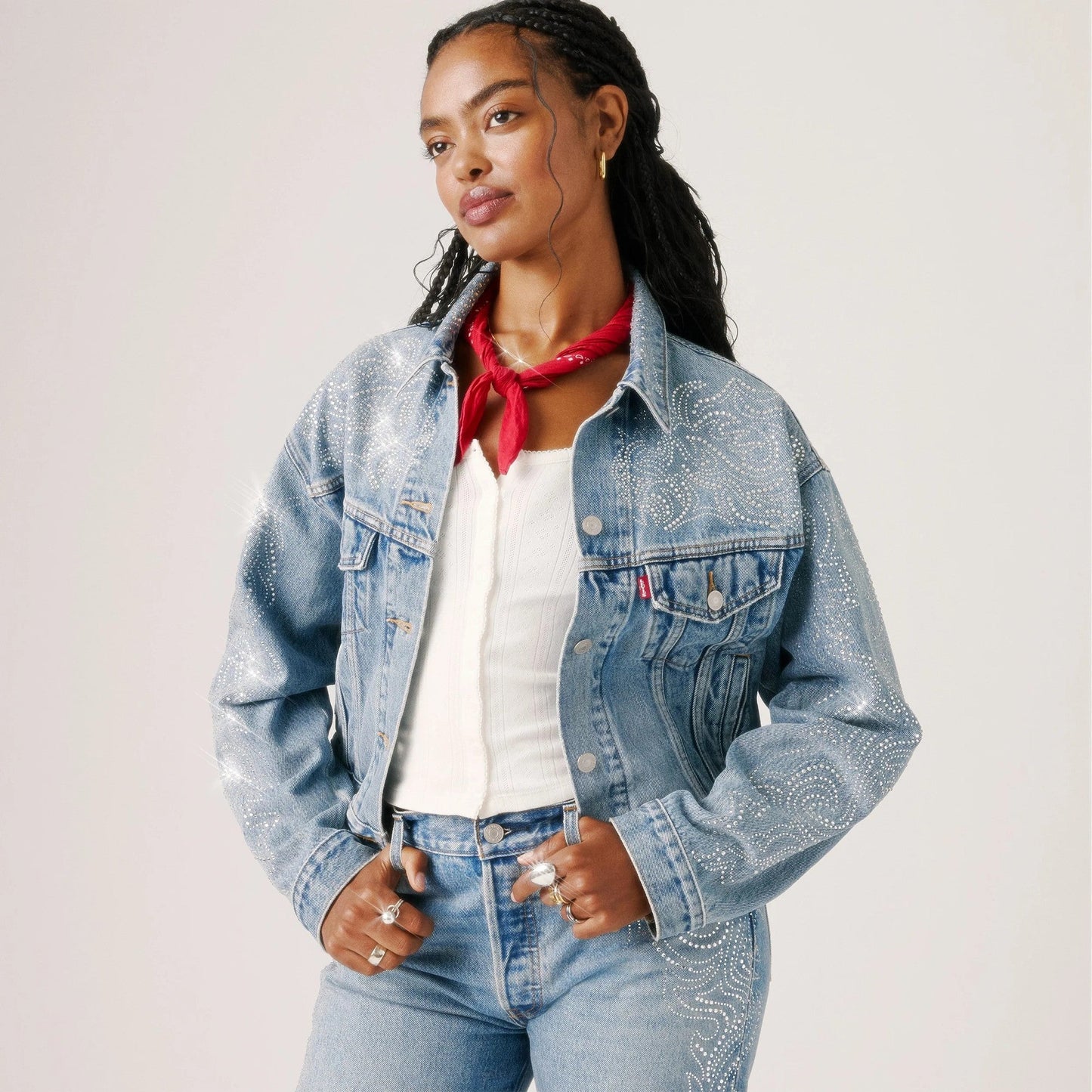 BEYONCÉ X LEVI’S® 슈렁큰 '90s 트러커 자켓